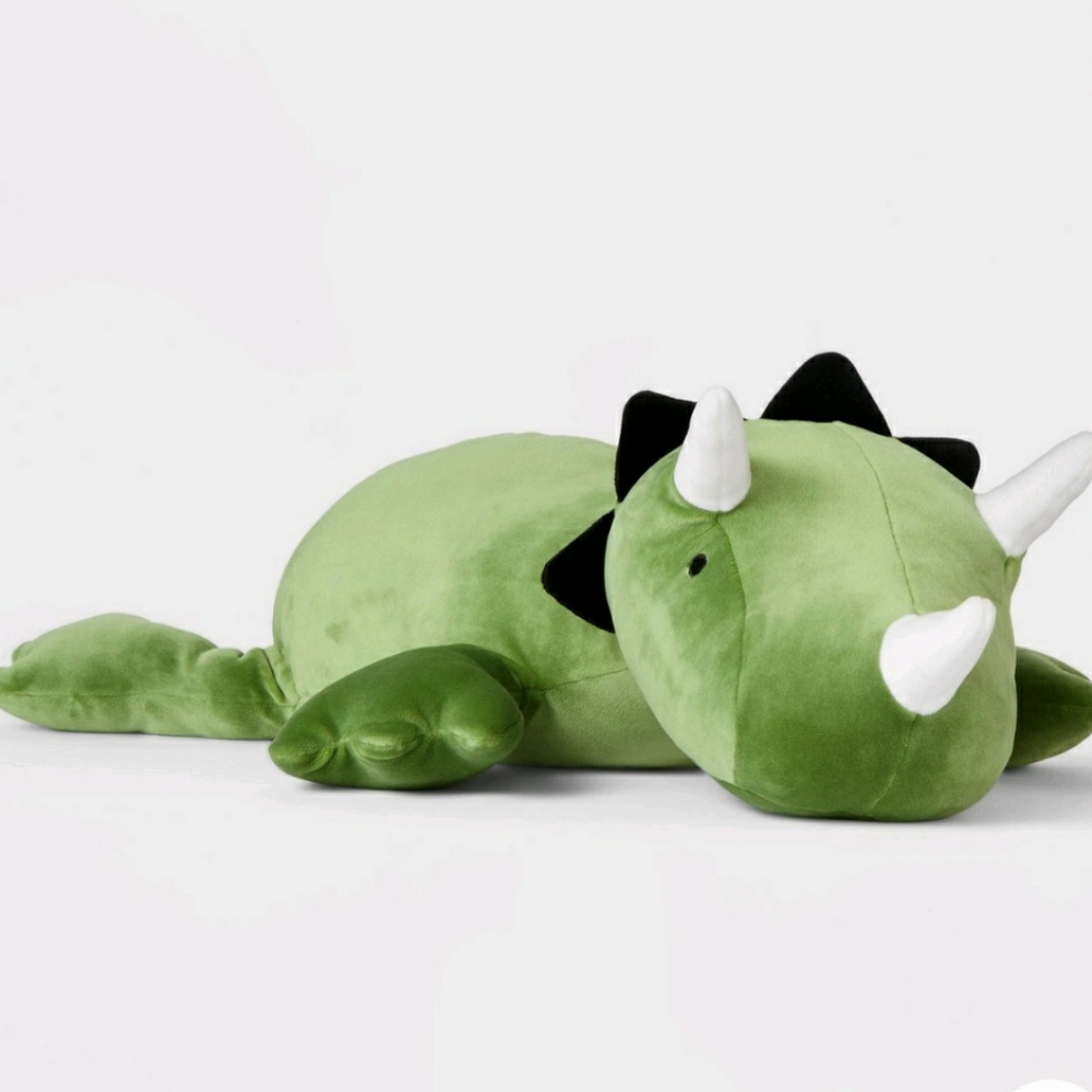 Dinosaur weighted plush throw pillow! by Pillowfort - 24 inch